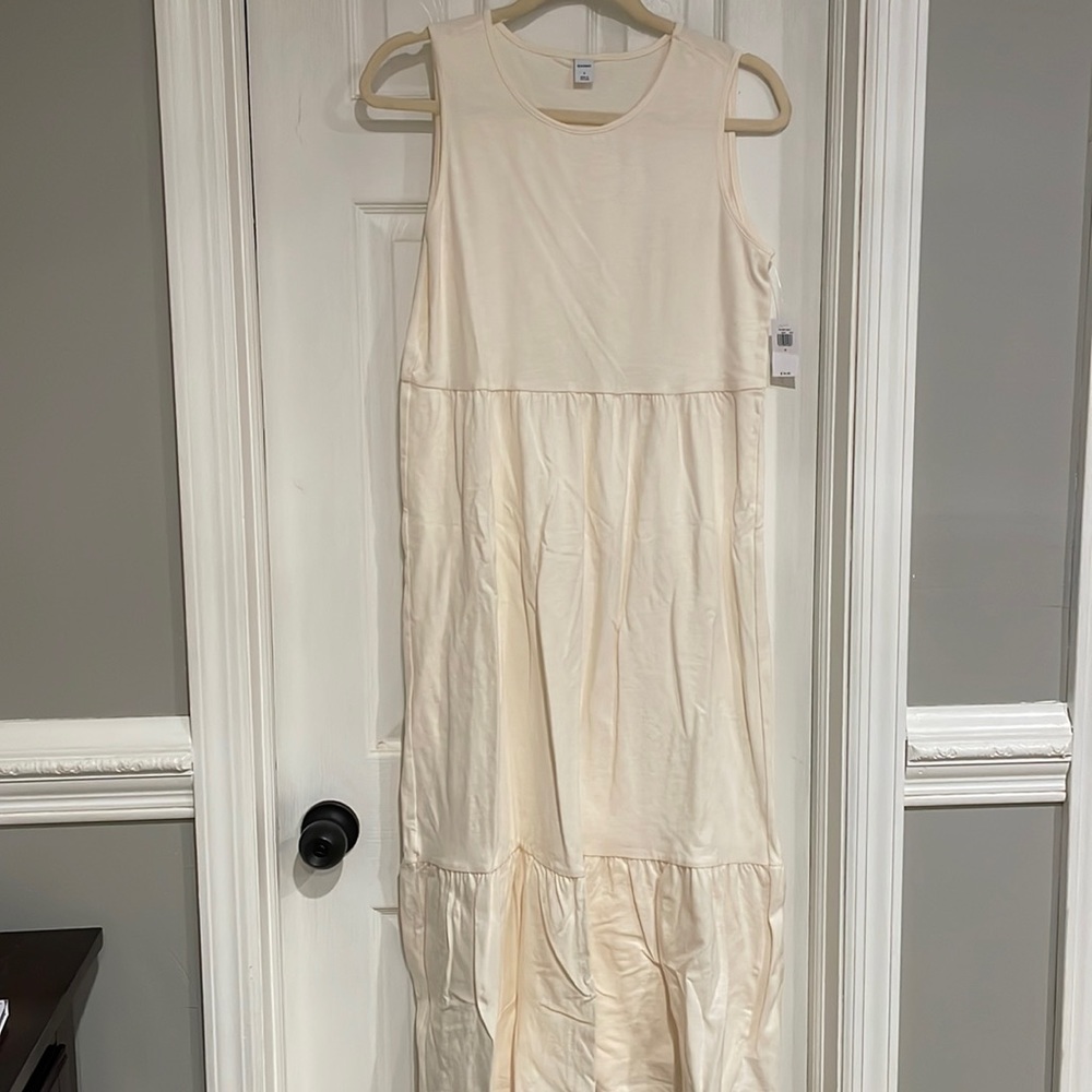 Cream Cotton Maxi Dress